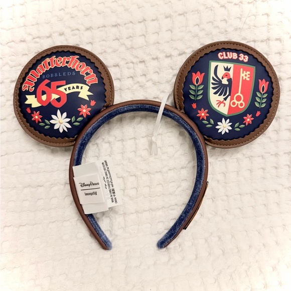New! Disney Club 33 65th Anniversary Matterhorn Loungefly Ears - Picture 2 of 4